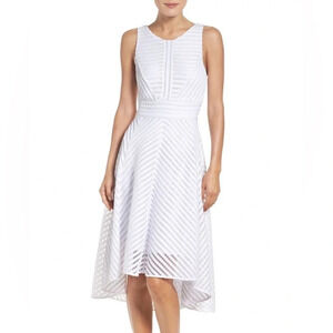 Lilly Pulitzer Tilly Midi White Dress high low sleeveless back zip size XS
